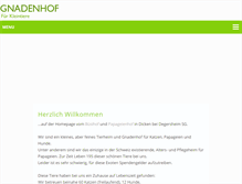 Tablet Screenshot of papageienhof.ch